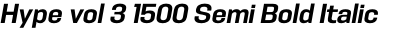 Hype vol 3 1500 Semi Bold Italic